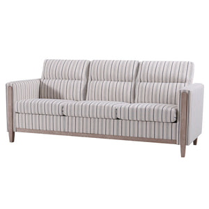 English Elm Comfortable Three Seat Sofa with Rubberwood Legs and High Resilience Cushions for Living Rooms W680P409363