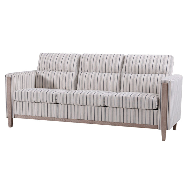 English Elm Comfortable Three Seat Sofa with Rubberwood Legs and High Resilience Cushions for Living Rooms W680P409363