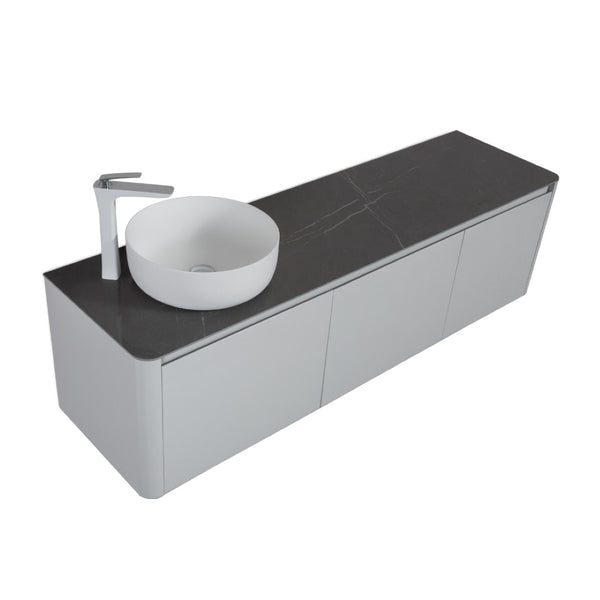 English Elm 72'' Double Sink Bathroom Vanity Stone Resin Top Soft Close Cabinet Spa Style W1920S00147