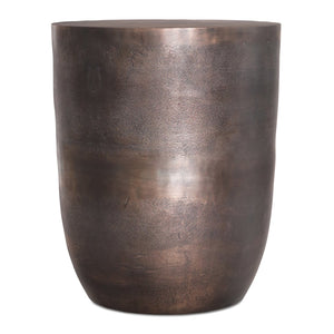 English Elm Morris Copper Metal Accent Table — Handcrafted Cast Aluminum, Durable Powder-Coated Finish, Versatile Use B136P361855