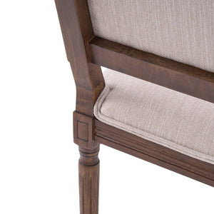 English Elm [set of 2] Cane Back Dining Chairs Rubberwood Fluted Legs French Provincial Style N767P263677B