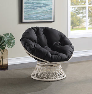 OSP Home Furnishings Papasan Chair Black