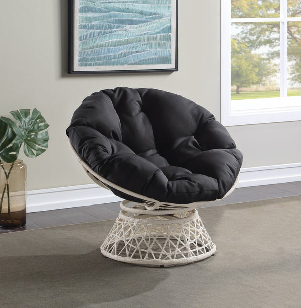 OSP Home Furnishings Papasan Chair Black