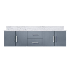 English Elm Dark Grey Double Bath Vanity With Elegant Carrara Marble Top – Spacious, Stylish & Functional Design B2731P258511