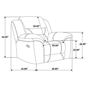 English Elm Sebring Chenille Glider Recliner with Pillowtop Arms for Living Room Comfort B062P441331