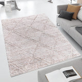 Madison Park Sophie Transitional Talas Trellis Area Rug in Cream MP35-8040 Cream