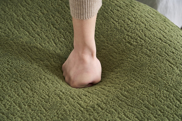 English Elm Compression Compression Sponge Sofa Curved Modular Sectional with 30D High-Density Chenille Sleeper for Cozy Apartment Living Room Comfort and Safe Rounded Design Antique Green,Green W2231S00031