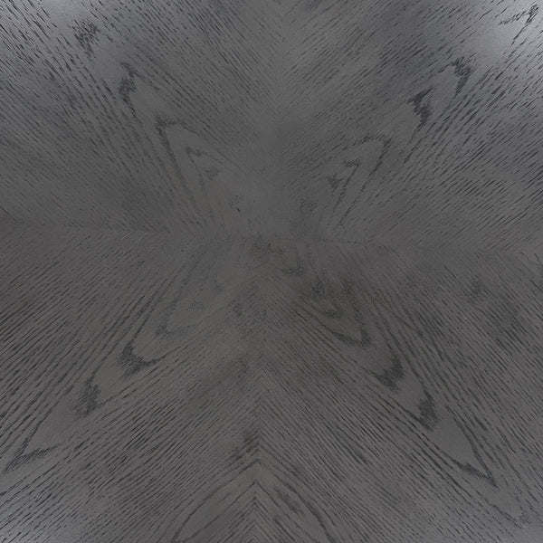 English Elm 5-pcs Modern Counter-Height Dining Set with Round Table, Under-Table Storage Shelves, 4 Chairs Gray 46 L x 46 W x 16 H B089P240468