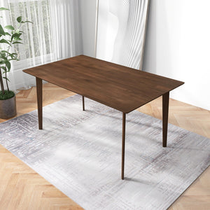 English Elm Carlos Solid Wood 5 Piece Dining Set with Tapered Legs Mid-century Modern Style B183S00183