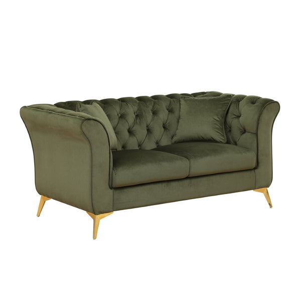 English Elm 102 Inch Linen Modular Sectional Sofa with Hidden Storage and Cloud Cushion Comfort Green W1099S00175