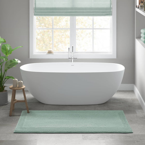 English Elm 1 Heavyweight Cotton Tufted Bath Rug Reversible Spa Grade Absorbent Floor Mat Green B035P319563