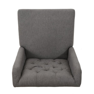 English Elm Dining Chair Set of Two Wingback Button Tufted High Back Birch Leg Upholstered 61539.00