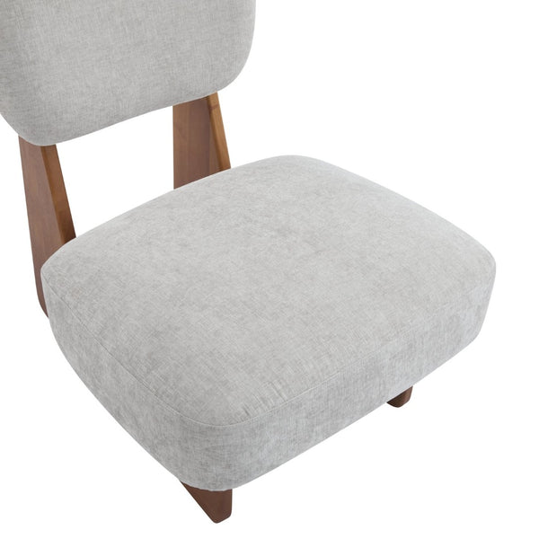 English Elm [set of 2] Beige Polyester Barrel Lounge Chairs with Black Wood Base for Living Room Grey,Walnut N767P373046L