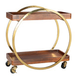 Arenas Bar Cart Brown 109779 Zuo Modern