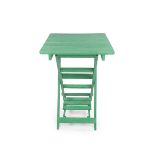 English Elm Summit Ridge Recycled Hdpe Outdoor Folding Bar Table Weather Resistant Eco Patio Green B2745P409713