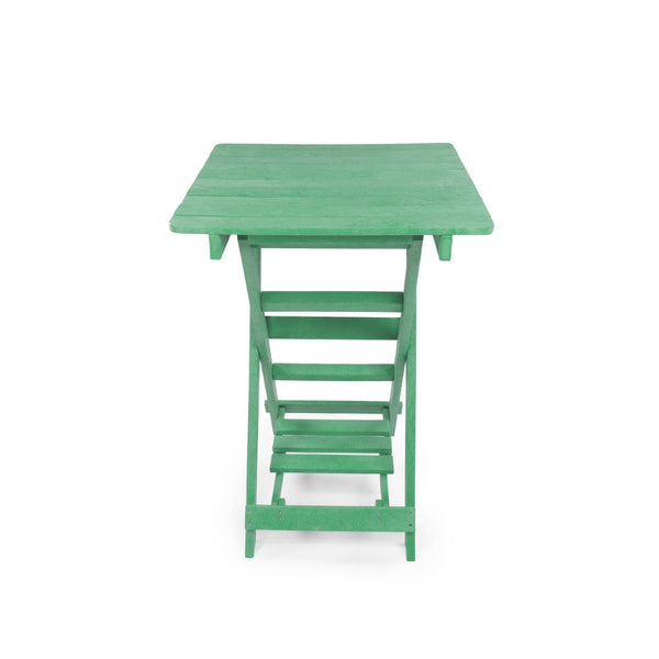 English Elm Summit Ridge Recycled Hdpe Outdoor Folding Bar Table Weather Resistant Eco Patio Green B2745P409713