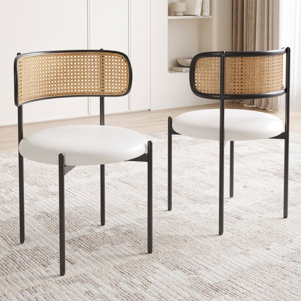 English Elm Adjustable Swivel Barstools Set of 2 Pu Leather Industrial Mid-century Kitchen Island Seating T3623P433764
