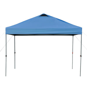 English Elm Outsunny 10' X 10' Instant Pop Up Canopy Tent – Adjustable Height, Portable Sun Shelter For Outdoor Fun W2225P200699-GIGA