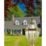 Ashford 23'' High 3-Light Outdoor Post Light - Large Antique Brass 8603EP/85 Thomas