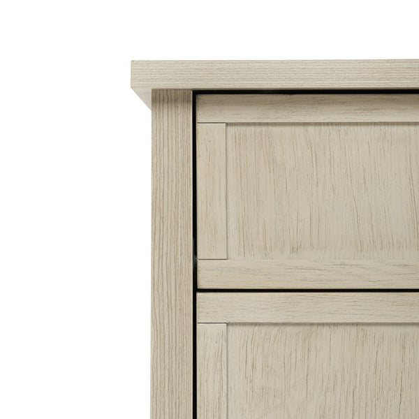 English Elm 3 Drawer Cabinet - Elegant Farmhouse Storage Solution For Bedroom, Living Room, Or Study Decor W688P225267