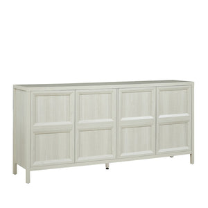 English Elm 67'' Scandinavian Oak Sideboard with Touch Latch Doors Soft Close Hinges Living Room Storage Light Gray W1820P420818