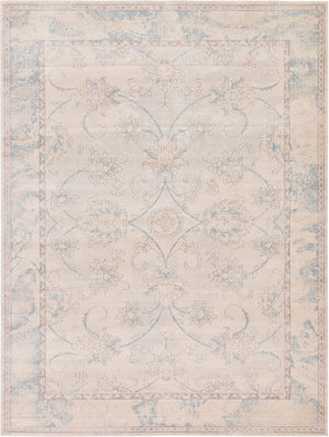 Unique Loom Paris Hickory Machine Made Border Rug Beige, Beige/Blue/Gray/Light Brown 9' 0" x 12' 2"