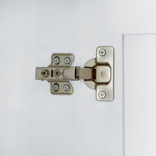 English Elm Tall Bathroom Storage Cabinet - Freestanding Mdf Organizer With Adjustable Shelves & Modern White Finish N725P241834K-GIGA