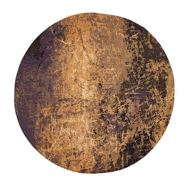 Louis de Poortere Mad Men Cracks Collection Textured Area Rug Geological Motif for Modern Living Spaces Deep Mine 9'6 x 9'6 120124