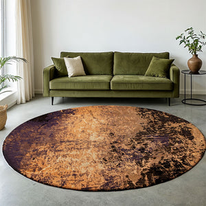 Louis de Poortere Mad Men Cracks Collection Textured Area Rug Geological Motif for Modern Living Spaces Deep Mine 9'6 x 9'6 120124