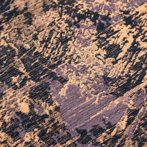 Louis de Poortere Mad Men Cracks Collection Textured Area Rug Geological Motif for Modern Living Spaces Deep Mine 9'6 x 9'6 120124