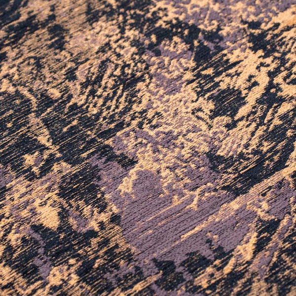 Louis de Poortere Mad Men Cracks Collection Textured Area Rug Geological Motif for Modern Living Spaces Deep Mine 9'6 x 9'6 120124