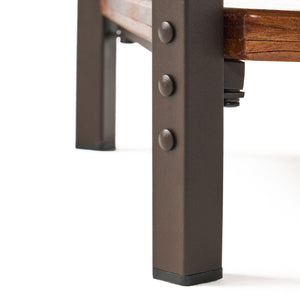 English Elm Christopher Knight Home® - End Table - Rustic Brown Design With Sturdy Iron Legs, Ideal For Living Room Or Kitchen Use! N771P271391W