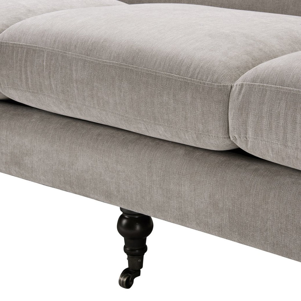 English Elm Alana Bench-made Three-cushion Sofa in Woven Polyester for Transitional Living Rooms B2719P238309