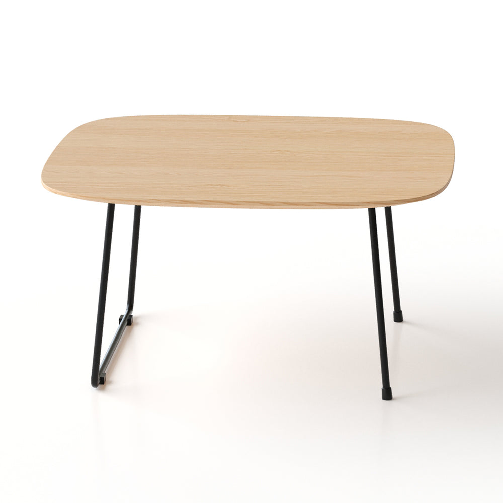 English Elm American Minimalist Round Coffee Table - Modern Acacia Oak Design For Small Spaces & Stylish Living W3318P307874