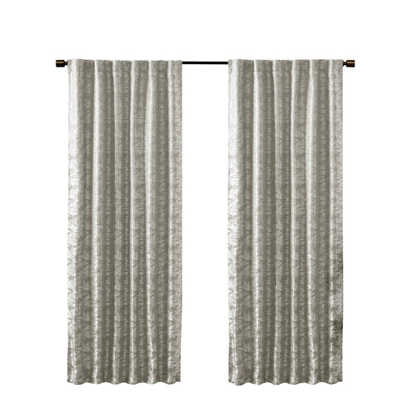 English Elm Jacquard SunSmart Cassius Total Blackout Curtain Panel with Marble Sheen, Noise-Reducing, Energy-Saving Privacy Grey+Silver 3.05 L x 10.63 W x 9.84 H B03599814