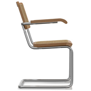 English Elm Madalyn Dining Armchair Set Of 2 - Modern-Classic Design With Rattan And Chrome, Perfect For Any Space B136P266913