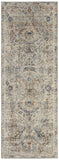 Kaia Luxe Soft Area Rug - Distressed Medallion Design in Neutral Tones for High-Traffic Spaces