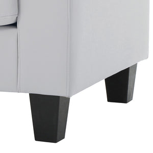 English Elm Elegant Newbury Club Chair with Pocketed Coil Support and Dacron Foam Comfort, KD Design for Small Spaces White 20 L x 30 W x 21 H B078108254