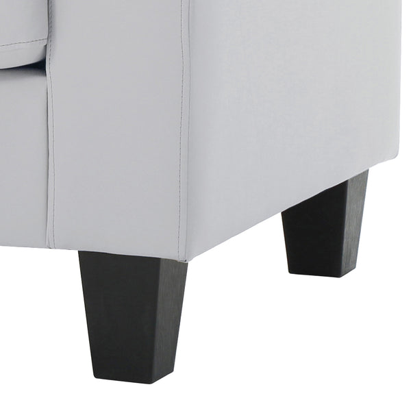 English Elm Elegant Newbury Club Chair with Pocketed Coil Support and Dacron Foam Comfort, KD Design for Small Spaces White 20 L x 30 W x 21 H B078108254