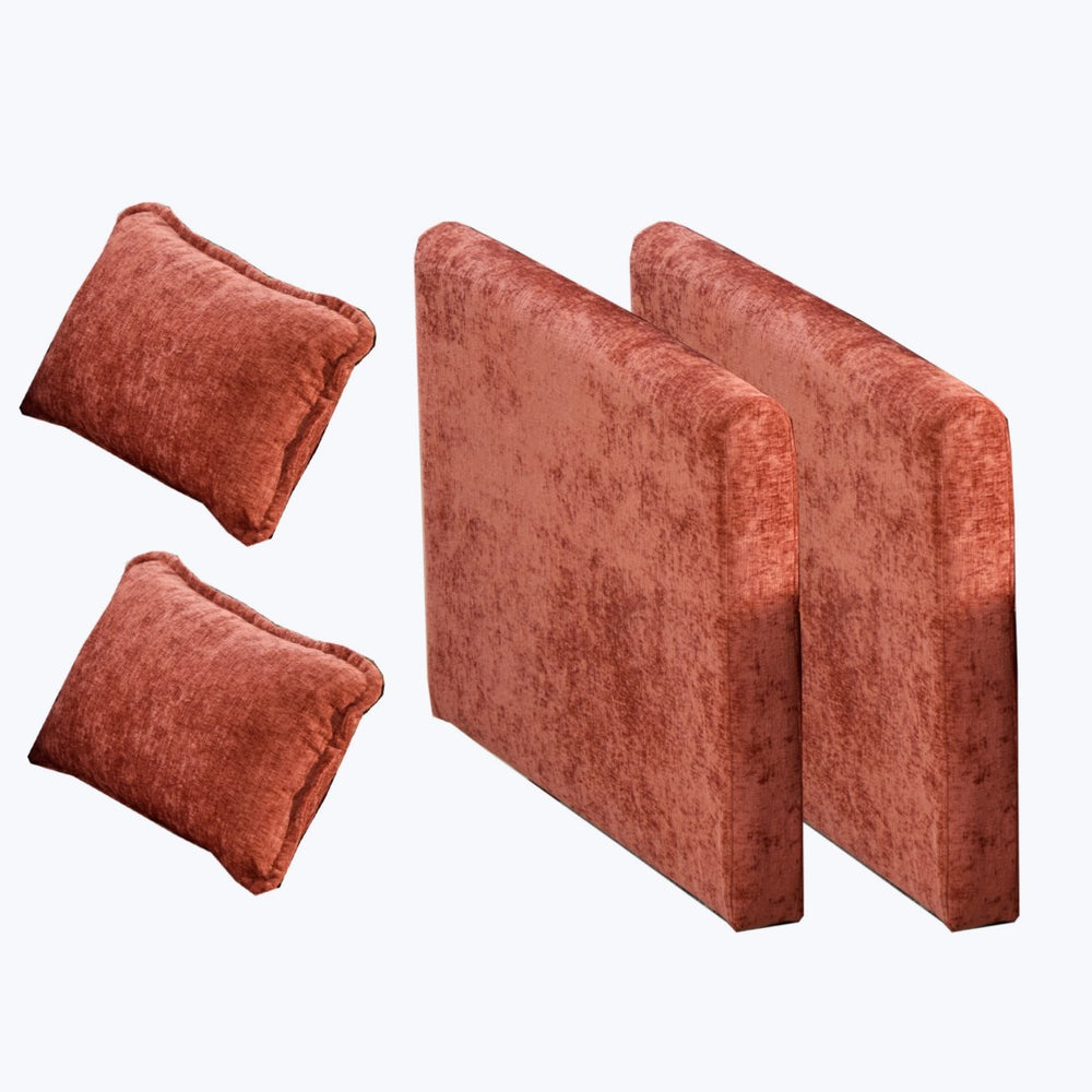 English Elm Cloud Sofa Modular Armrest Unit Chenille Upholstered Cushioned Seat for Living Spaces W1143P480027