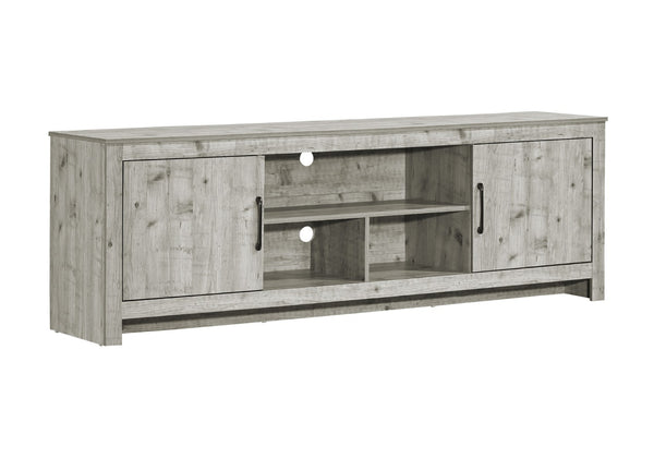 English Elm Tv Stand 72 Inch Media Console Laminate Finish Solid Wood Legs Cable Management Storage B2710P461906