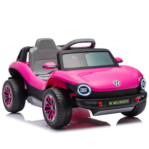 English Elm 12v Licensed Volkswagen Beetle Ride on Car with Remote Control and Suspension for Kids Pink W1578P416240