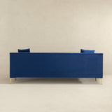 English Elm Ashcroft Furniture - Angelina Sofa 91" (Dark Blue Velvet)