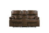 Wallace & Bay Hooper Brown Power Reclining Loveseat