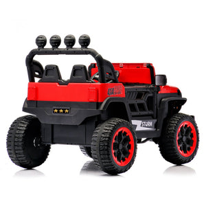 English Elm 24v Two Seat Kids Ride on Car with 4wd Motor Remote Control and Led Lights W509P378206