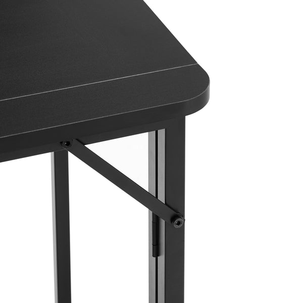 English Elm Folding Desk - Compact Black Foldable Computer Desk For Small Spaces, Easy Storage & Setup 39.37" W2516P272890