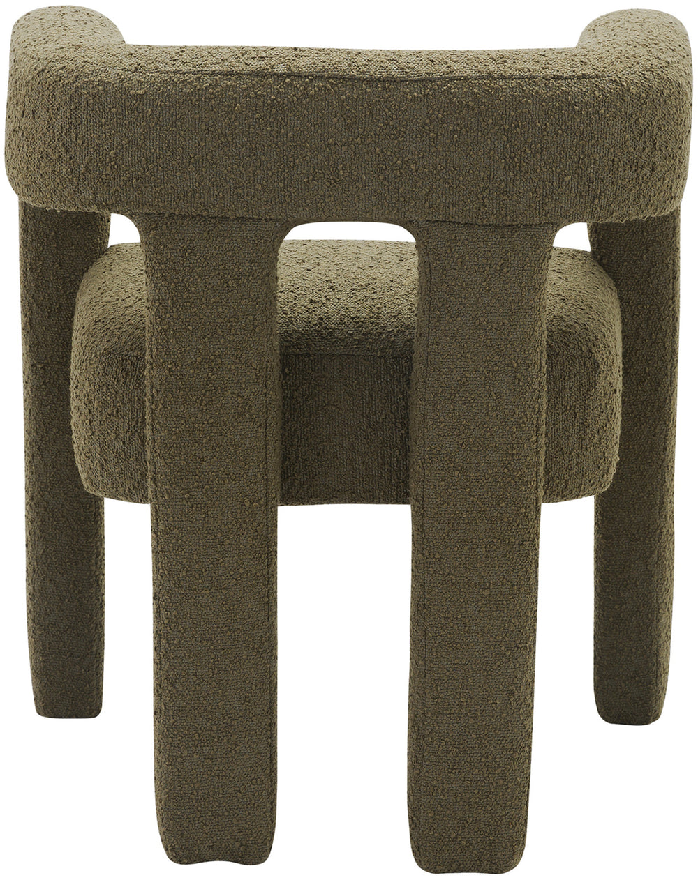 Athena Olive Green Boucle Fabric Accent/Dining Chair 864Olive-C Meridian Furniture
