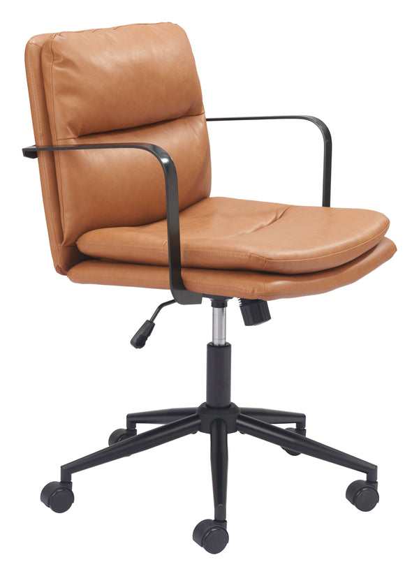 Zuo Modern Birao Office Chair - Modern Design With High-quality Materials For Stylish Home Office Solutions Brown 100% Polyurethane,Plywood,Steel 110438-zuo-modern