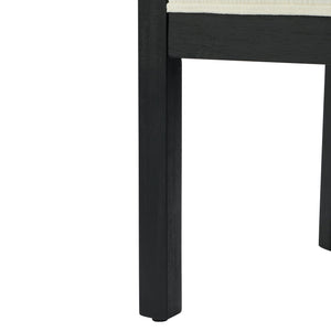 English Elm Christopher Knight Home® - Linen Upholstered Armchair Set Of 2 – Elegant White Chairs With Black Rubber Wood Legs For Modern Spaces N768P305168B