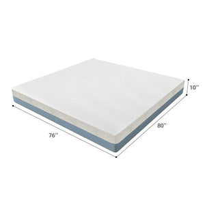 English Elm 10-inch King Mattress Japan Crafted Copper Foam 7-zone Ergonomic Adjustable Base Ready W5081P394344